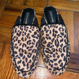 Cheetah Print Mules